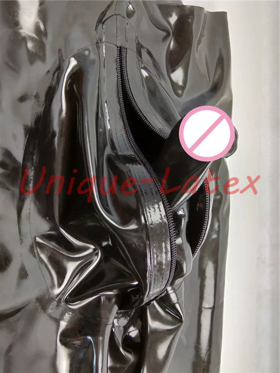 MÄNNER LATEX HOSE MIT PENIS KONDOM CODPIECE VERSTECKTE PENIS KONDOM ANGEPASST