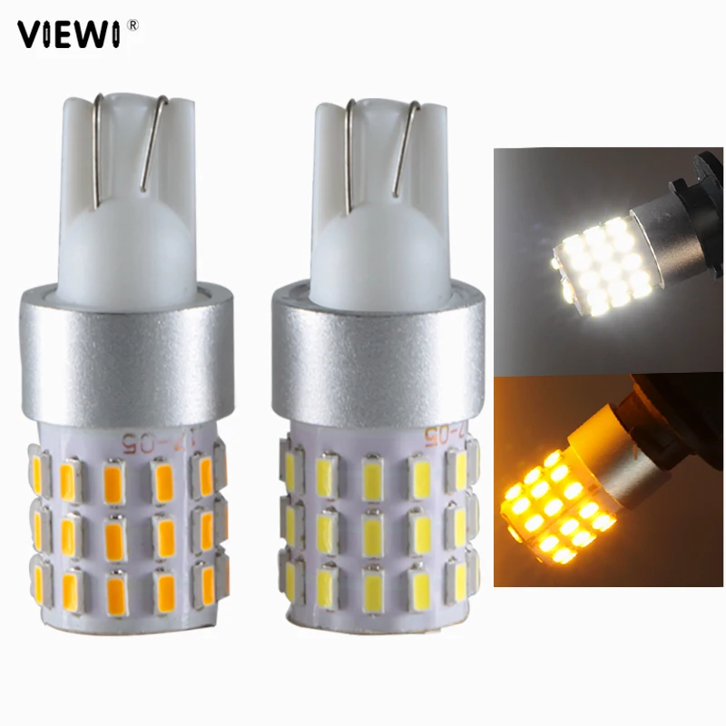 

Led Car Interior Light T10 W5W 194 168 Canbus No Error 3W 12v 24v Auto Clearance Bulb Truck Reading Interior Lamp White Yellow