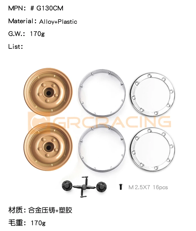 Ajrc 1,9 Zoll Camel Cup Wheels Retro Metallräder für Kletterauto für 1/10 Rc Kletterauto Traxxas Trx4 Rgt Axial Scx10 Rc4wd – Detail 2