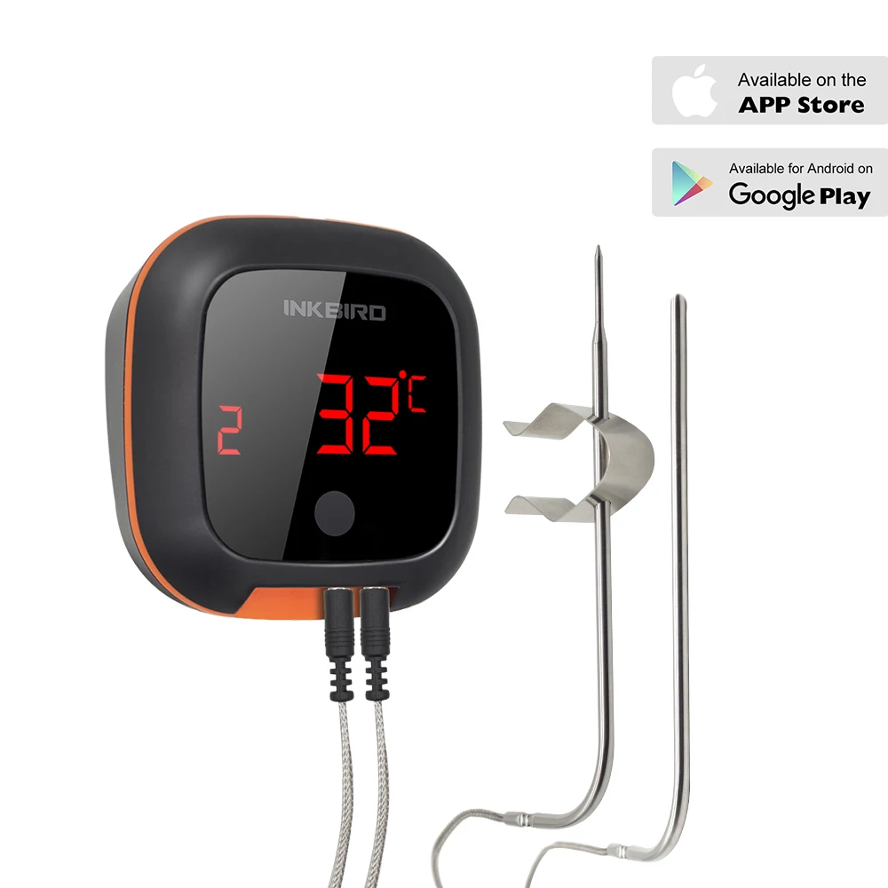 INKBIRD IBT-4XS Digital Household BBQ Cooking Thermometer Meat Thermometer Bluetooth Connected for Party Oven Smoking