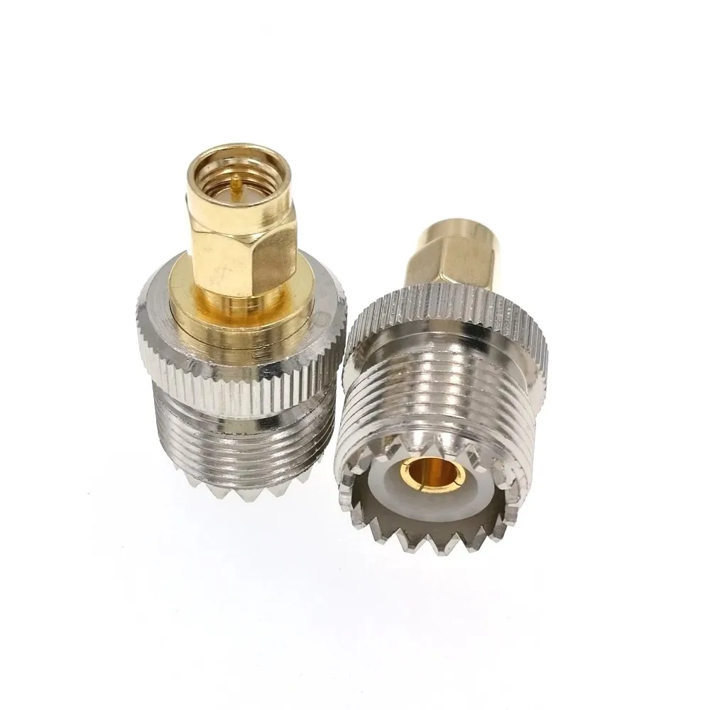 

50pcs UHF Female SO-239 Jack To SMA Male Plug RF Adapter Connector