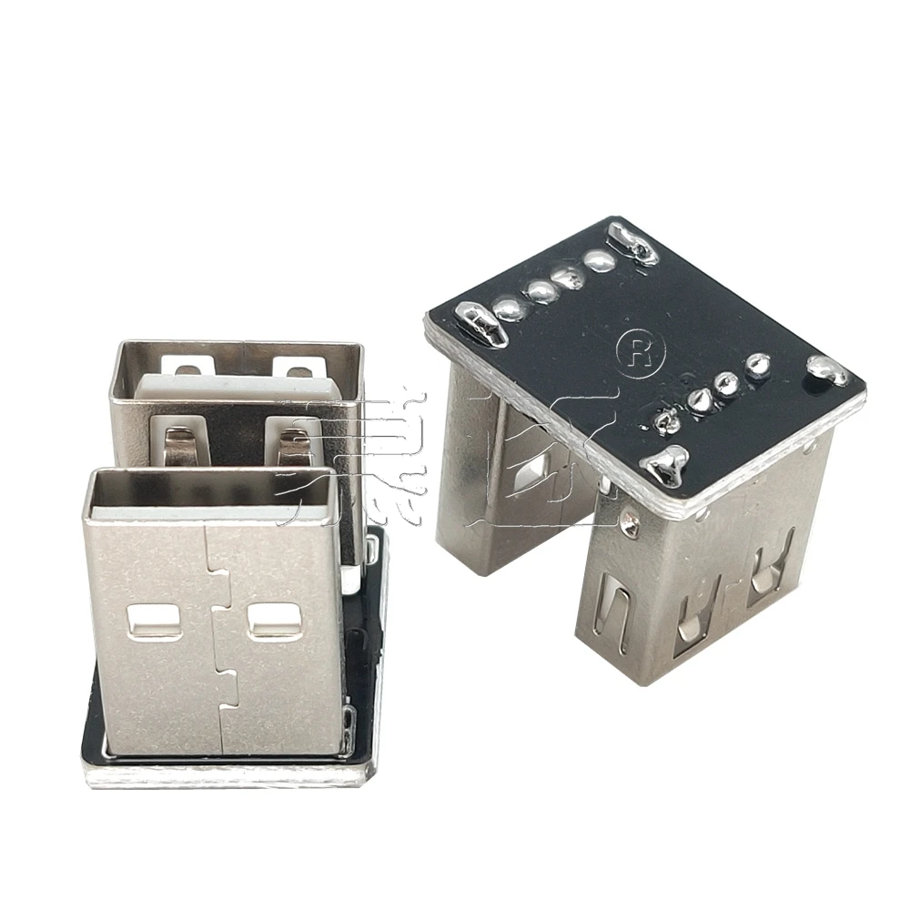 USB 2.0 Connector 180 270 Degree USB Adapter USB A Male to Type A Female Gender 90 Degree Cable U Extension Converter