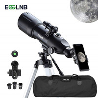 Telescopes for Adults  Astronomy Beginners 80mm Astronomy Telescopes with 10X Phone Mount Refractor Telescope Tripod and Case