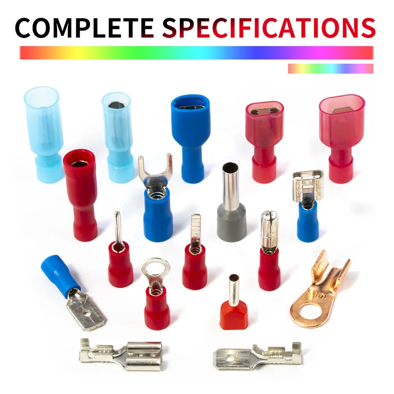 Assorted Insulated Cable Connector Electrical Wire U/O/Tube-type crimping butting terminal auto parts kit Combination box