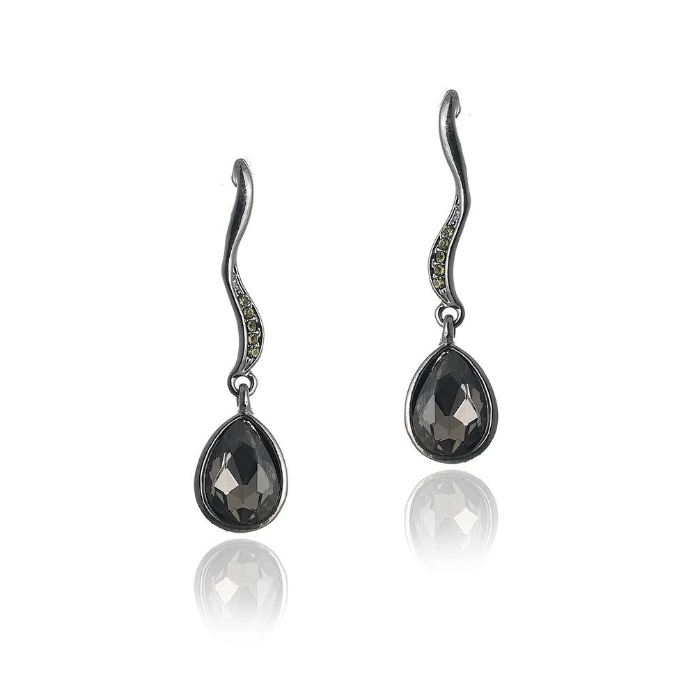 VEYO Elegant Lady Crystal Drop Earrings Rhinestone Party Dangle Earrings for Women Fashion Jewelry New Wholesale image 6