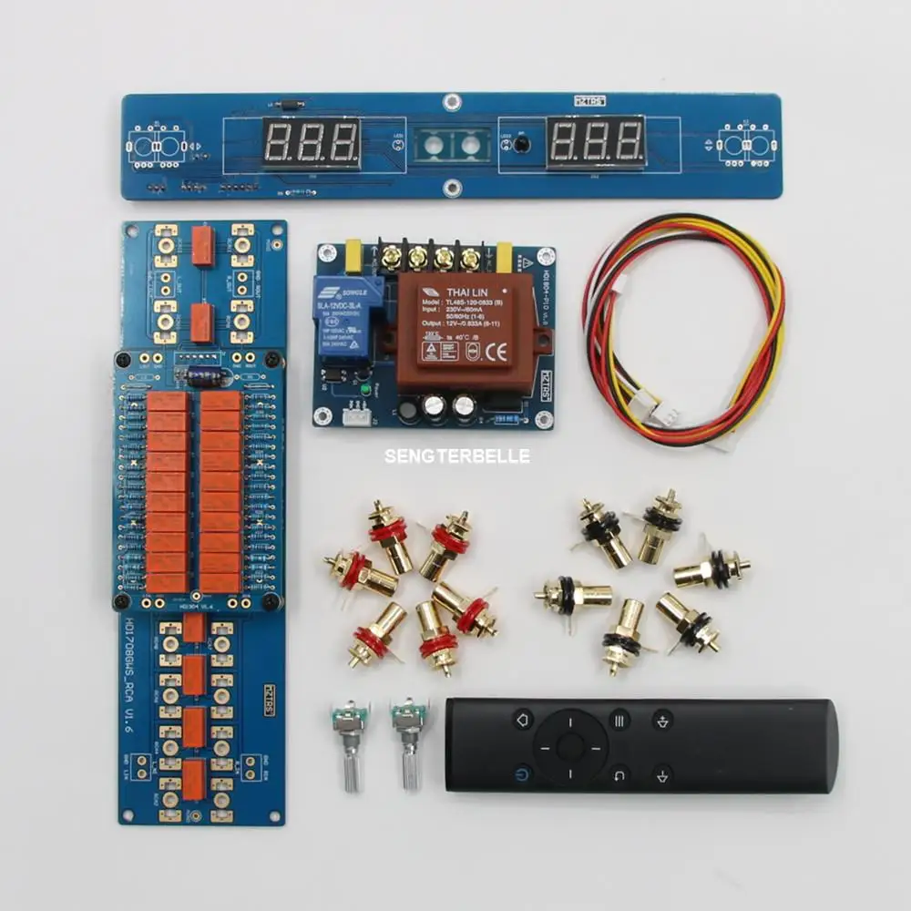 Hifi Remote Volume Control Relay + Resistance With Dispaly Goldmund Preamp Board 10K /50K /100K