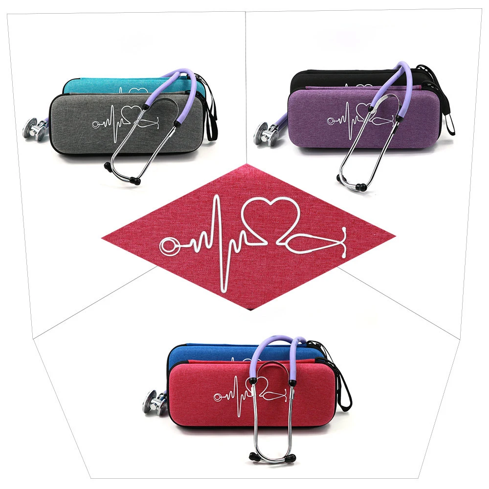 Neue EVA Reise Tragbare Medizinische Stethoskop Lagerung Box Mesh Taschen Fall für 3M Littmann Cardiology III Stethoskop Tragen Tasche