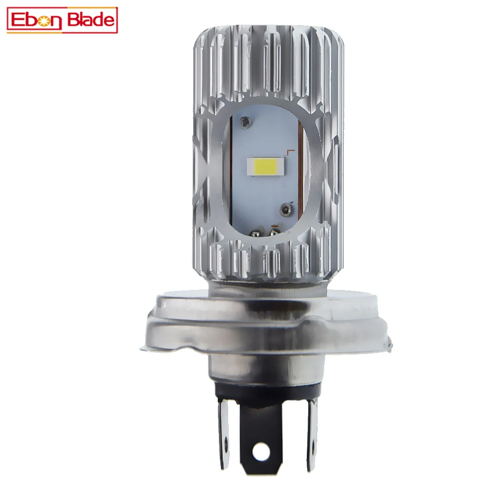 1Pcs P45T R2 CSP LED Motorbike Headlamp 12V-80V DC High Low Beam Motorcycle Scooter Tractor Forklift Headlight Bulb White 6000K