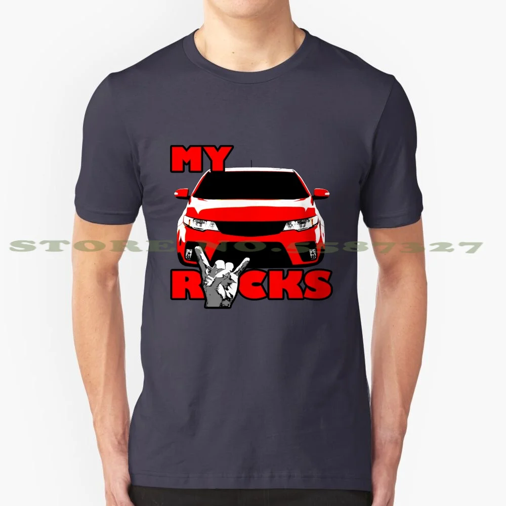 My Koup Rocks-Red 100% Pure Cotton T-Shirt Kdm Genesis Stinger Veloster Koupmania