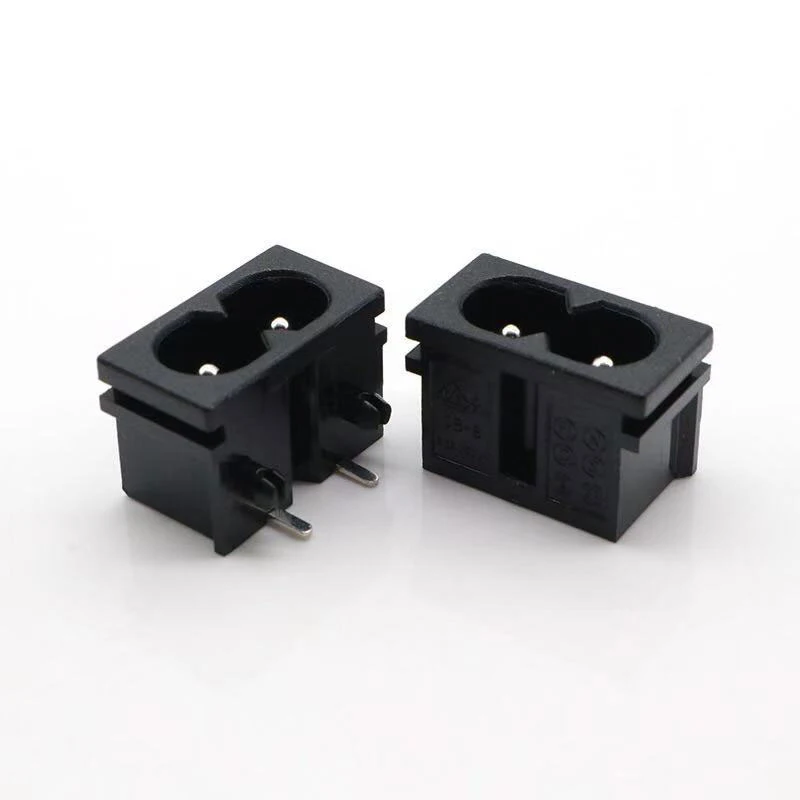 10pcs AC-019 AC Power Socket Jack Outlet Connector 8-Shaped For Charging Interface 2pin