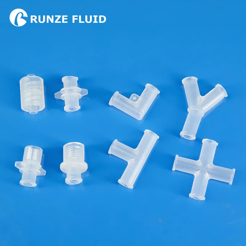 Medical PP Plastic Female Luer Lock Adapters L T Y Cross for Male Luer Fittings Connection Easy Replacement Leakage Free on Sale