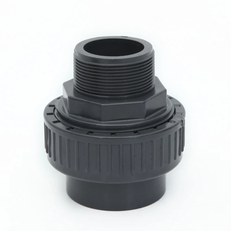 UPVC Union Pipe Fittings Union Water Pipe Connector Plastic Tube Adapter Garden Plant Irrigation Accessories 1 Pcs