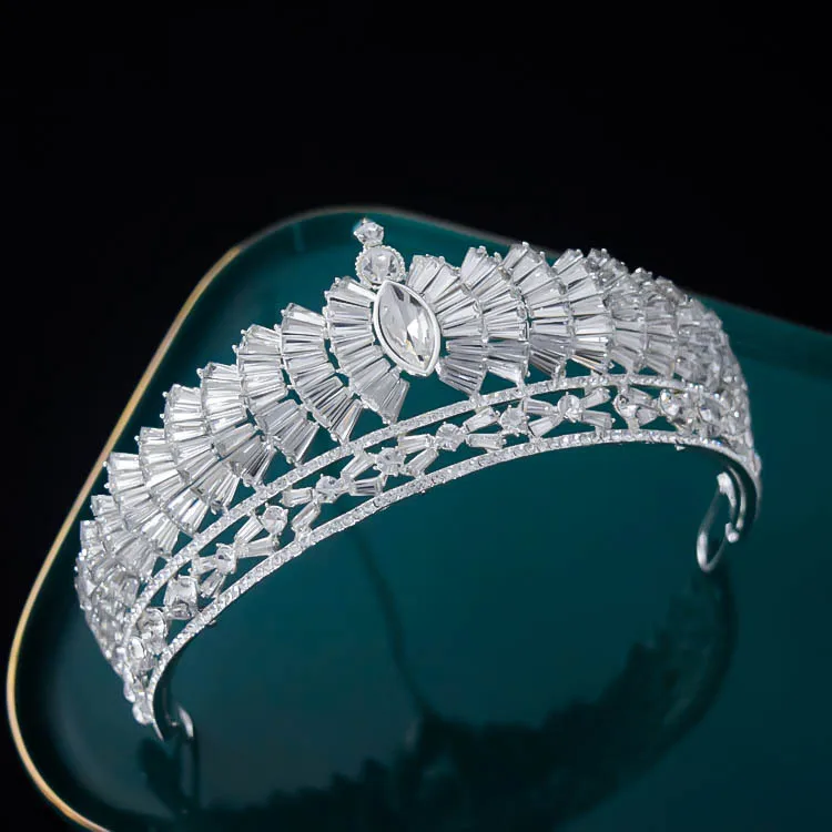 Himstory-Tiaras de boda de nuevo diseño, Tocado de Novia, joyería para el cabello, coronas de Reina, Tocado de Novia, accesorios para el cabello