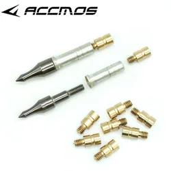 Balança de cobre adicional 50 peças, arquearia-bob 25 peso de grão para id 6.2mm flecha eixo inserir broadhead acessórios de caça