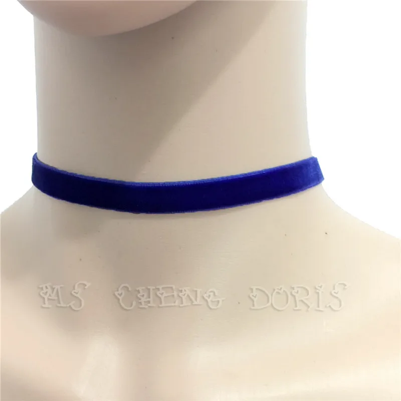 Punk Gothic White Velvet Choker Necklace Tattoo Necklaces Women Chocker Collares Mujer Collier Femme Bijoux Valentine\'s Day Gift