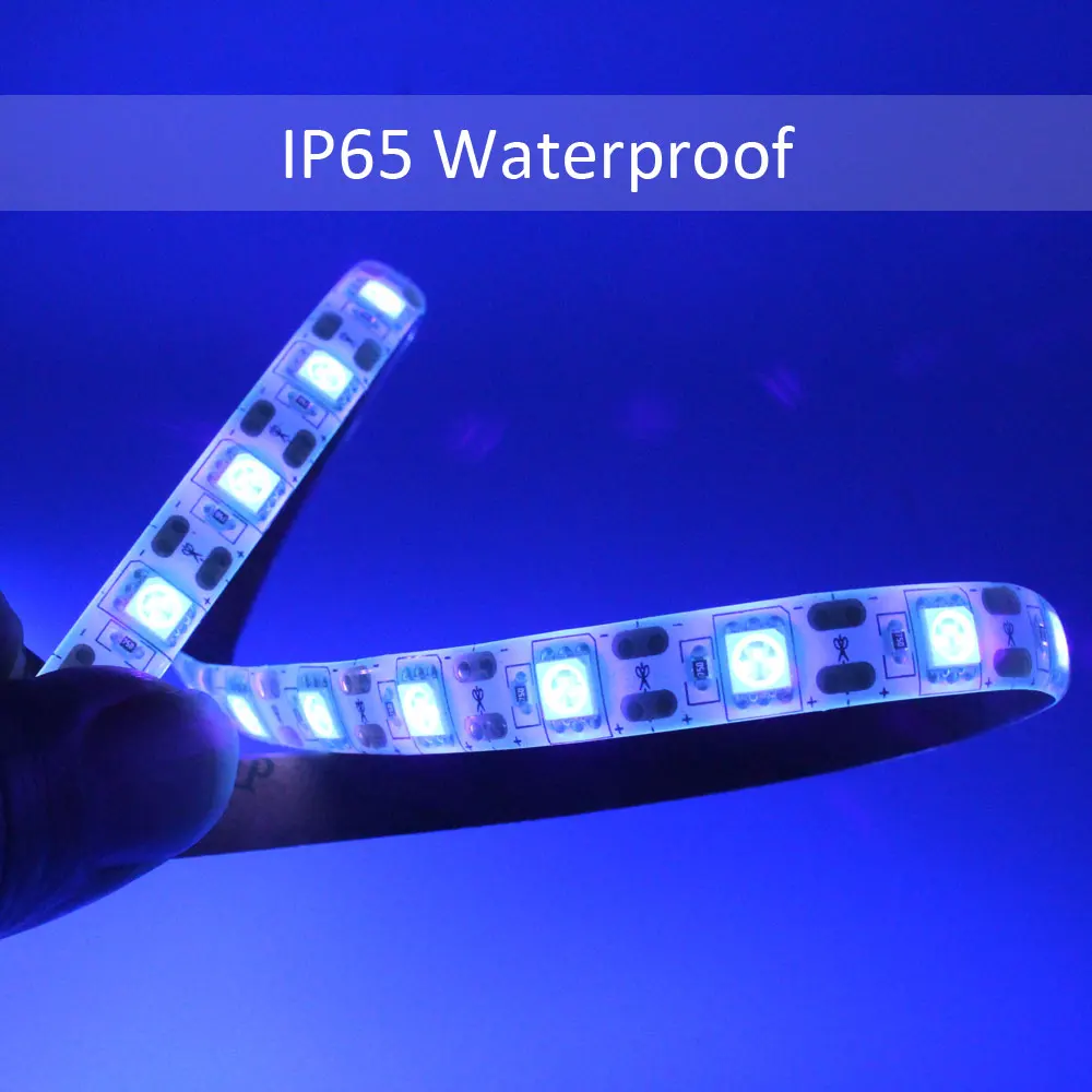 5V UV LED Strip Light 1M 2M 3M SMD 5050 395-405nm Ultraviolet Ray Backlight USB Powered LED Tape Lamp for DJ Fluorescence Party