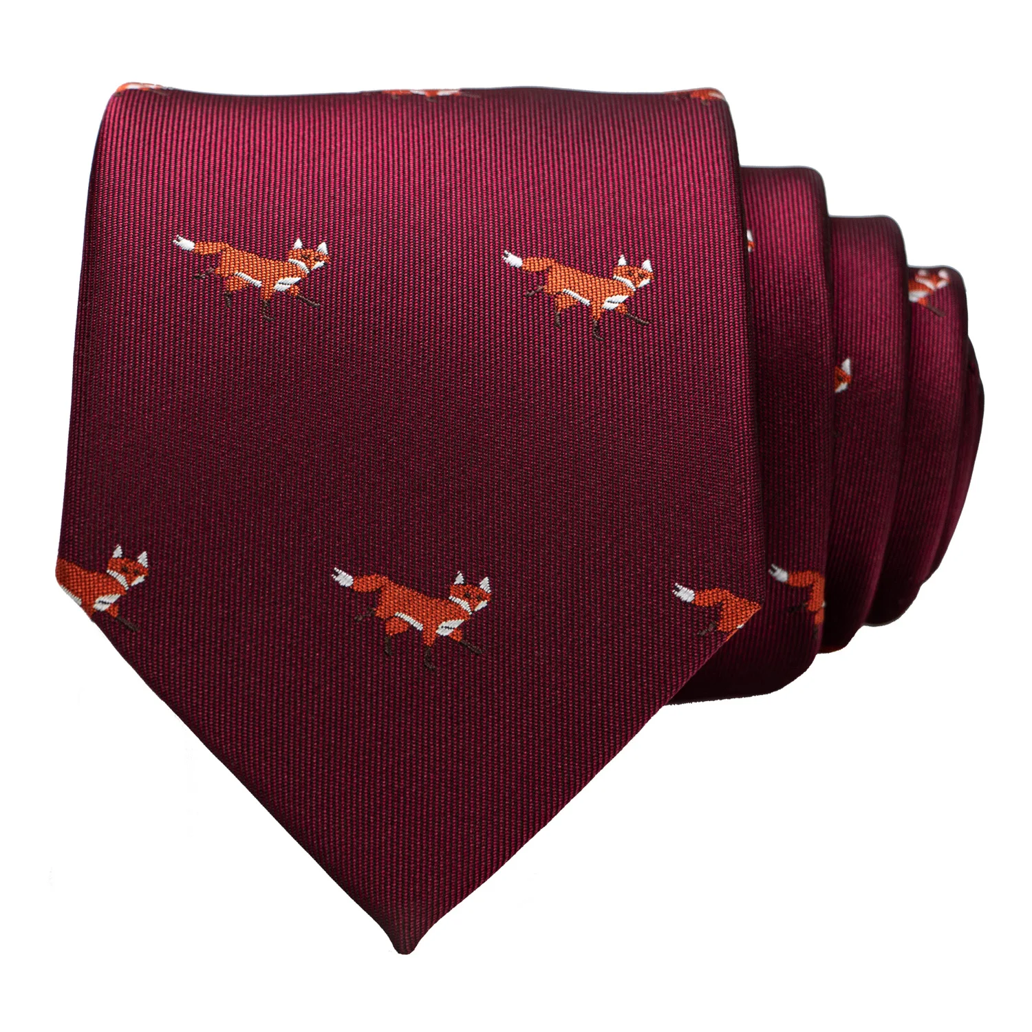 Neues Design Tierkrawatte für Männer, Seidenkrawatte mit Dinosaurier-, Schnecken-, Fuchs- und Flamingo-Motiven, Jacquard, Modisch für Party und Hochzeit, Gravata-Krawatten – Detail 4