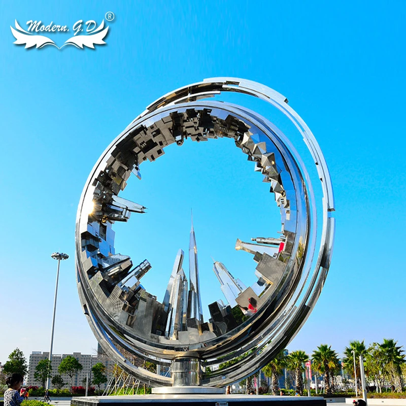 

Outdoor Garden Leopard landscapae Sculpture Stainless Steel outside landscape decorative