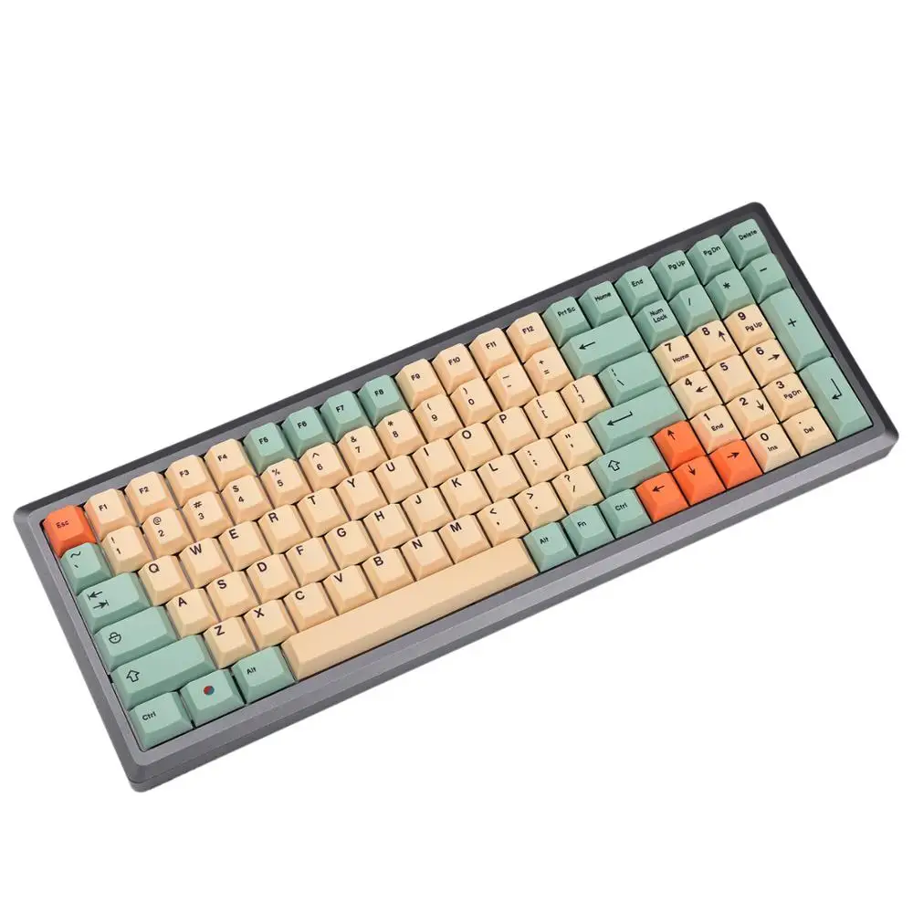 Hami Melon Dye-sub PBT Keycaps German Spain UK French ISO For MX Switches Keyboard 104 87 61 Filco YMD96 KBD75 FC980M ID80