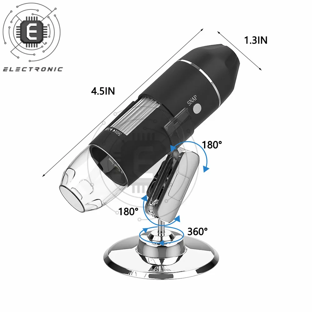 1600X Mega Pixels Digital Microscope Microscopio Magnifier Electronic Stereo USB Endoscope Camera X4D-30W-D /A/C