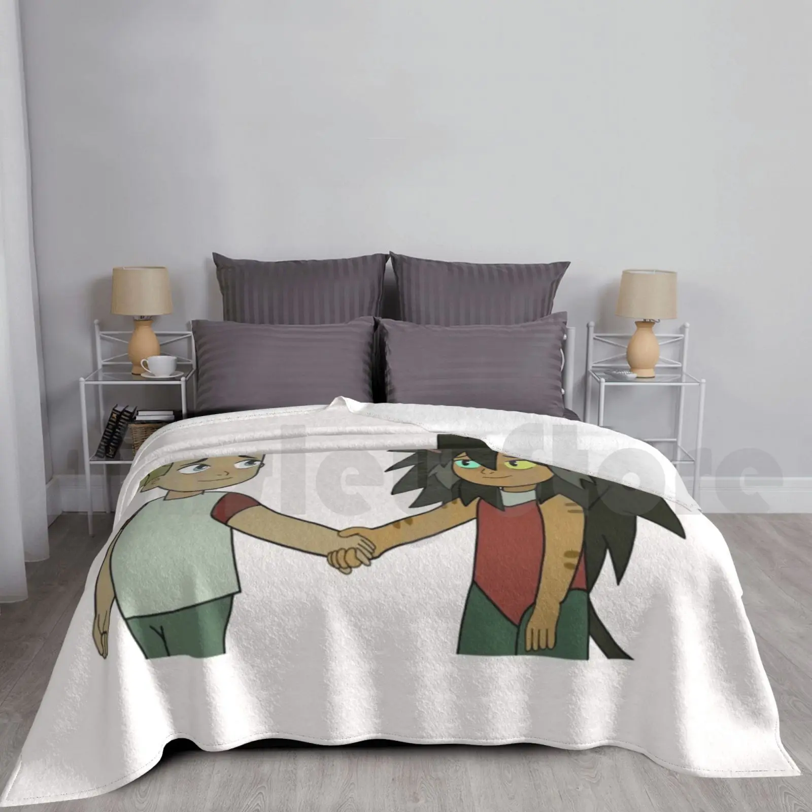 Little Catradora Holding Hands Blanket For Sofa Bed Travel Shera She Ra Spop Catradora Catra Adora