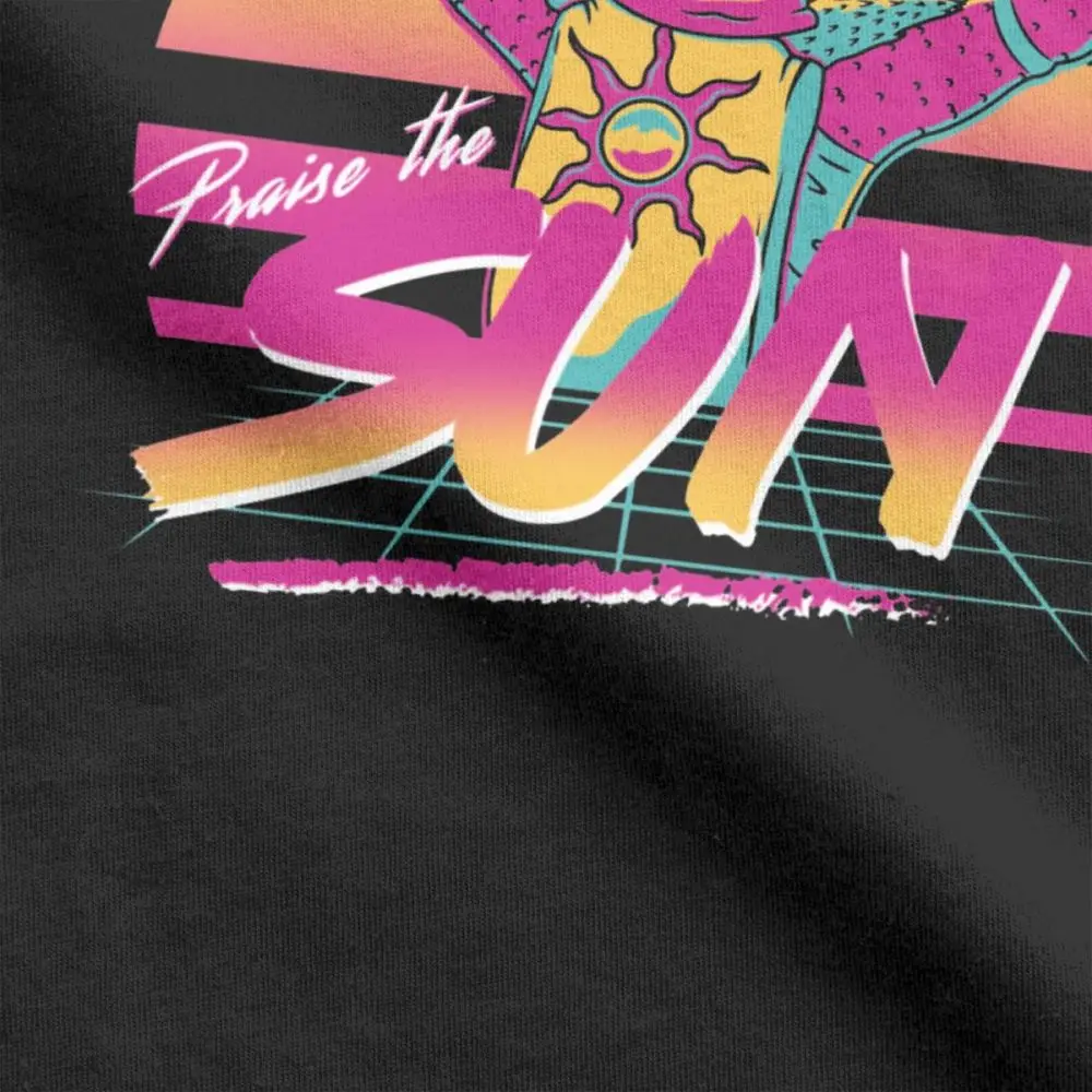 Men T-Shirts Praise The Sun Dark Souls Funny Pure Cotton Tee Shirt Short Sleeve Bloodborne Game T Shirts Clothing Gift