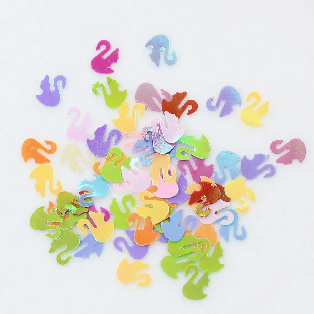 AB Mixed Color Unicorn Shapes Loose PVC Sequins Balloon Flakes For Christmas Wedding Party DIY Decoration