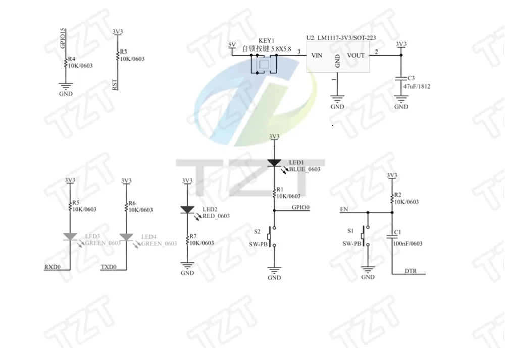 ESP8266 ESP-32 ESP32 Entwicklungsboard ESP32 Testboard Brennvorrichtung Werkzeug Downloader für ESP-12F/07S/12S – Detail 10