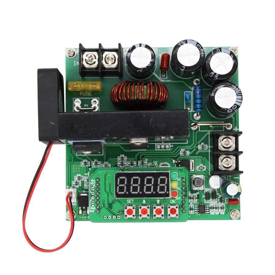 JUNTEK BST900W digital control dc power supply voltage regulator constant current diy boost converter module 0-80V to 10-120V