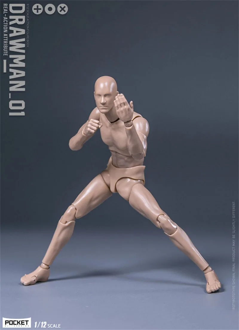 DAMTOYS DPS01 1/12 Male Action Figure Model 6'' Drawman Removable Joint Body Dolls