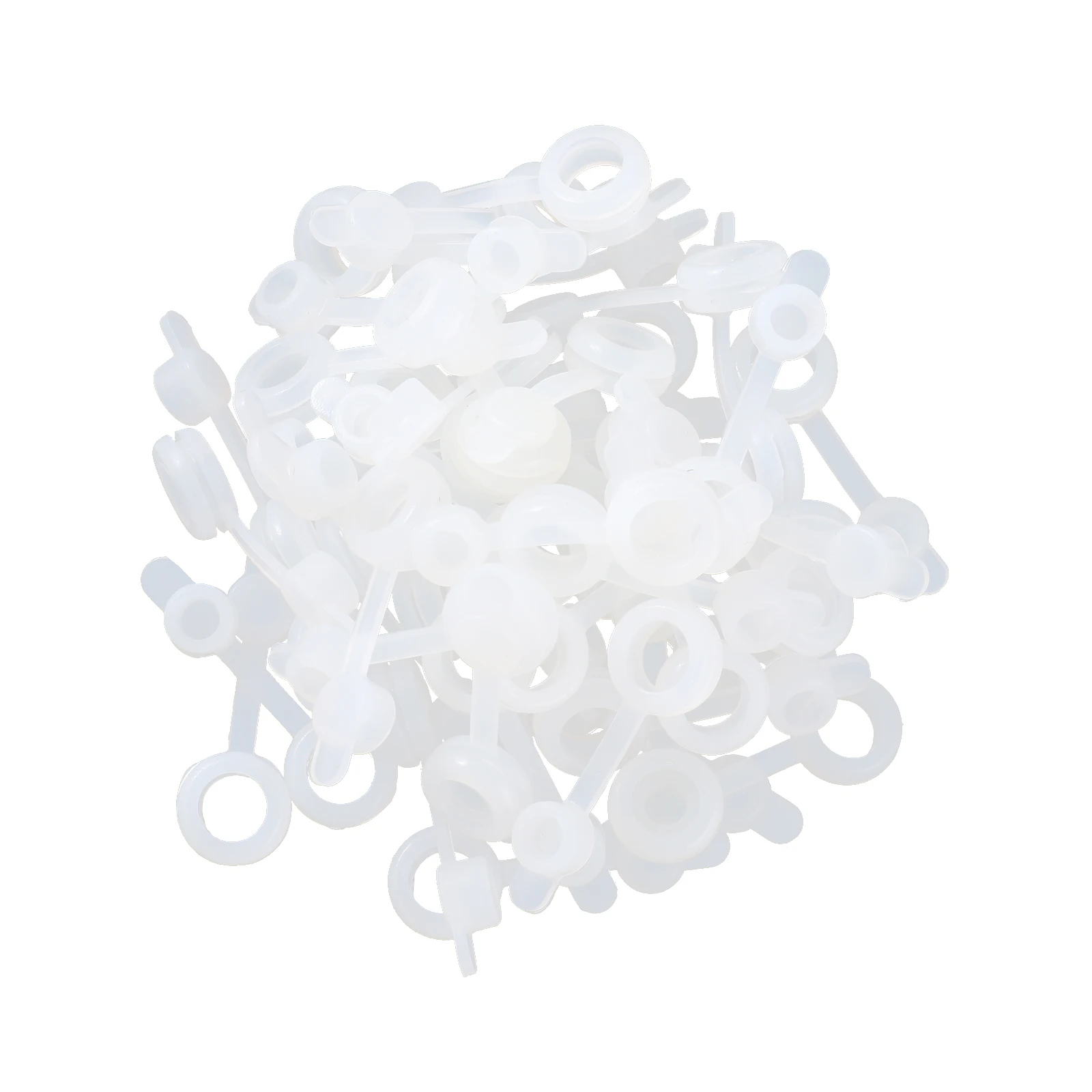 

50/100 Mason Jar Fermentation Airlocks Straw Hole Grommets Seal Silicone Stoppers with Plugs Wine Beer Homebrewing Airlocks Tool