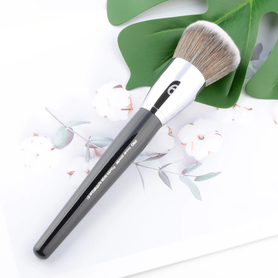 1 piece Pro Allover powder #61 Powder Makeup brushes contour Blusher Make up brush Synthetic Hair wood handle