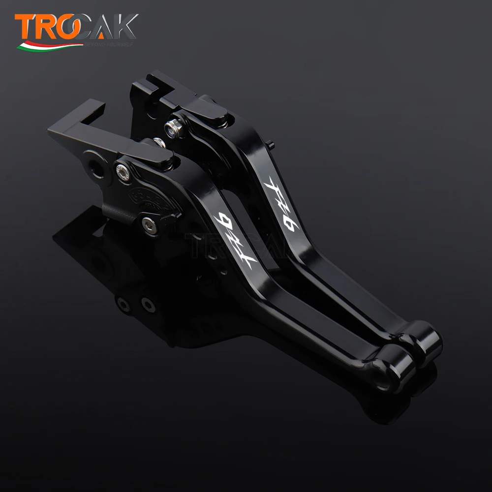 CNC Adjustable Motorcycle short Brake Clutch Levers For YAMAHA fz6 fazer FZ6 2004-2010 FZ6R FZ 6R 2009-2020