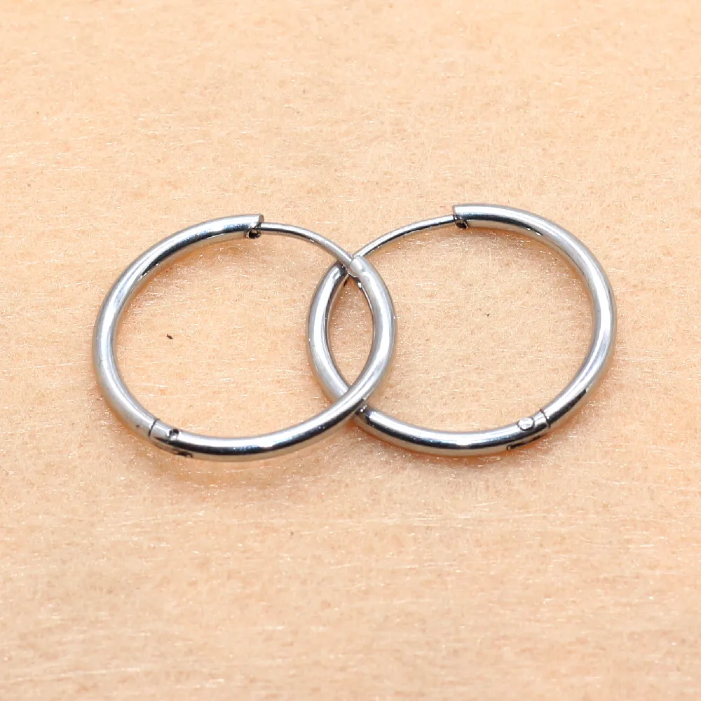 Never Fade Super Small 6mm Hoop Earrings 316 L Stainless Steel Allergy Free