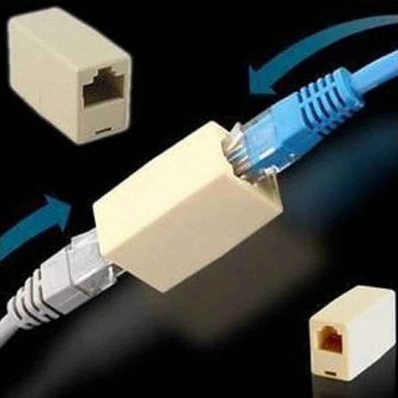 10pcs Ethernet RJ45 RJ-45 RJ 45 cavo femmina a femmina tipo connettore Lan accoppiatore adattatore accessori di rete