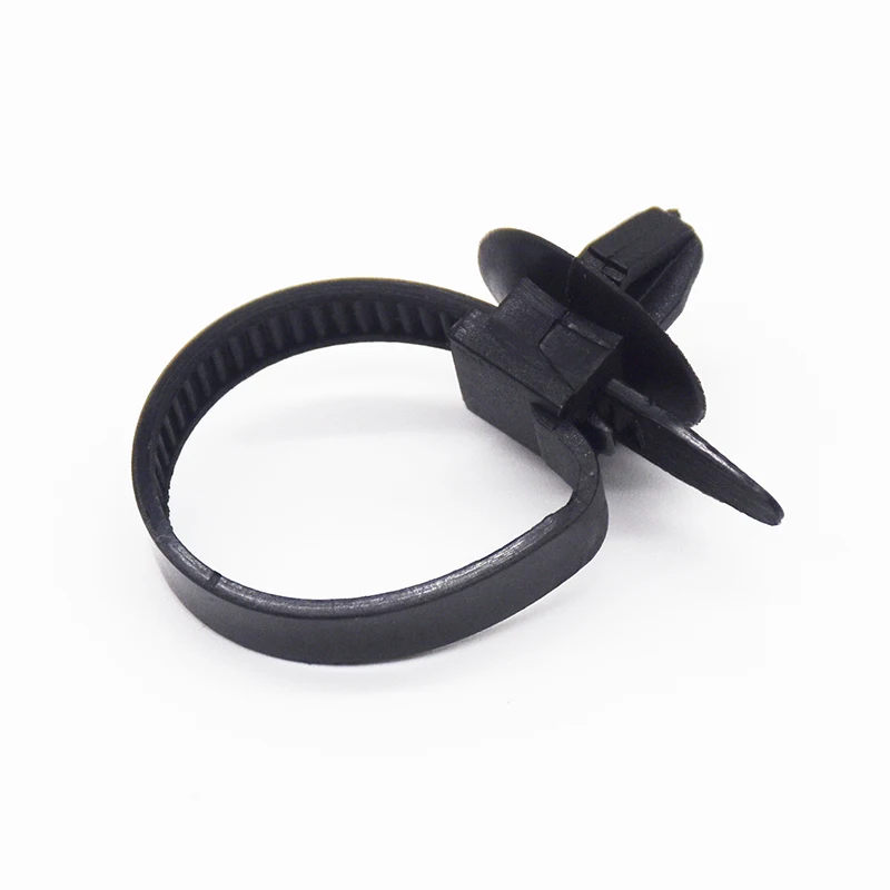 20Pcs Car Cable Fastening Ties Zip Nylon Black Car Auto Cable Strap Push Mount Wire Tie Retainer Clip Clamp Q26 92x5mm