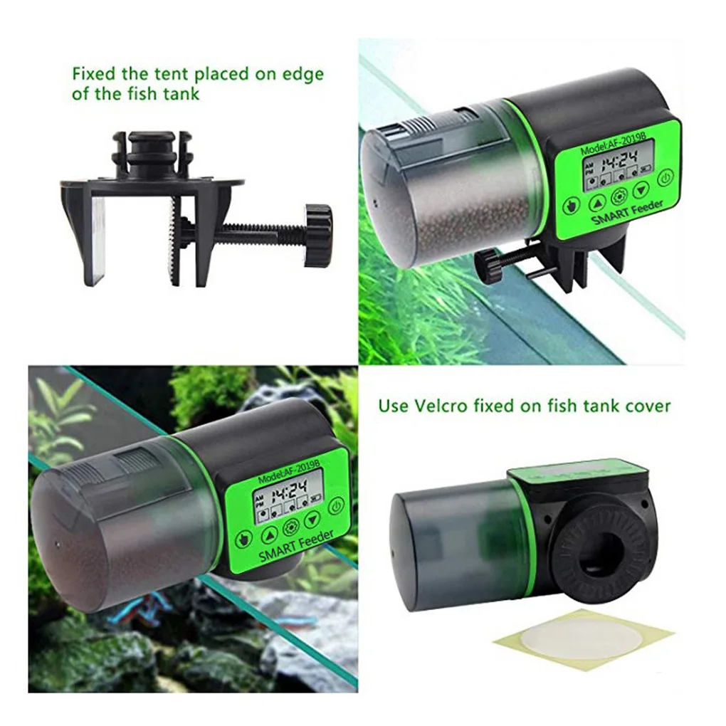 Cool Automatic Fish Feeder Digital Fish Tank Aquarium Electrical Plastic Timer Feeder Food Feeding Dispenser Tool Fish Feeder