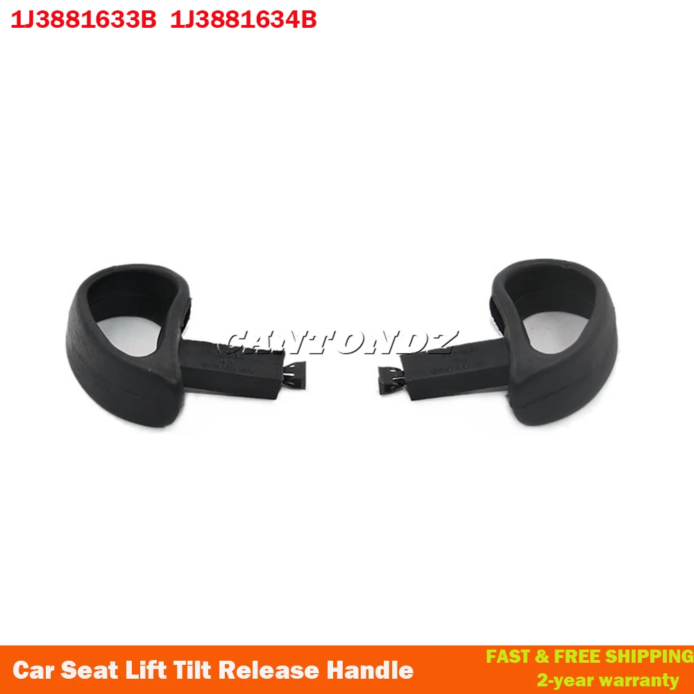 Black Car Seat Lift Tilt Release Handle Left & Right For VW MK4 Golf for Audi SEAT 1J3881634B 1J3881633B