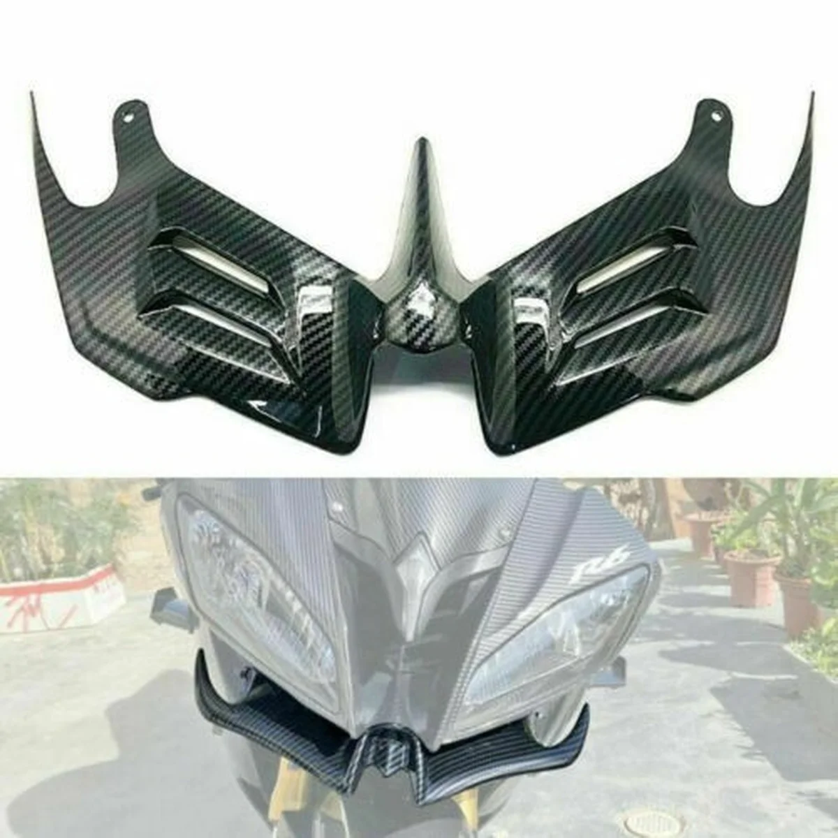 

Carbon Fiber Pattern Winglet Fin Fairing Cowl Aerodynamics for Yamaha Yzf R6 2008-2016