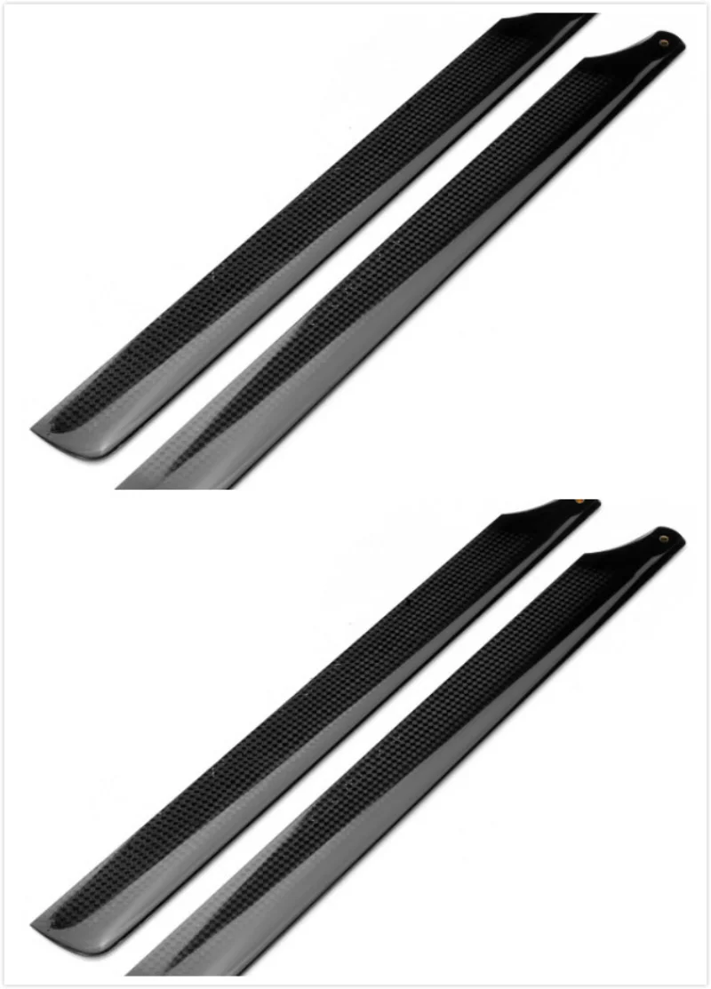 2 pairs  325mm Black Carbon Fiber Main Rotor Blade For Align TREX 450 Helicopter