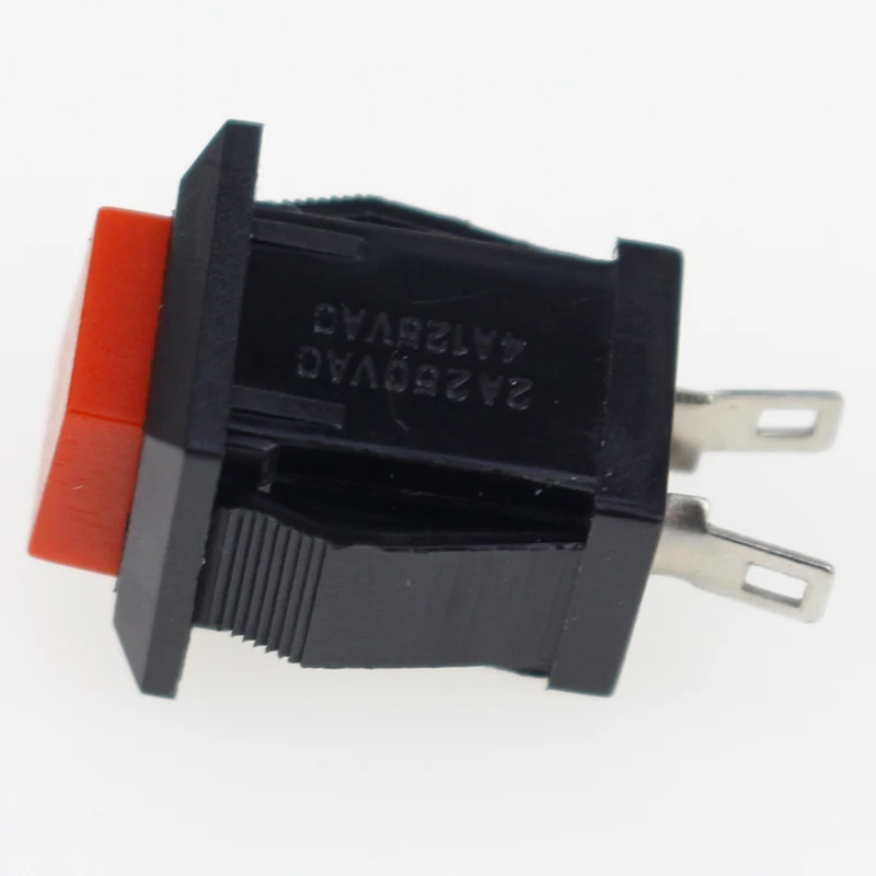 6PCS ON-OFF Momentary/Latching square push ON switch 2A 250V/4A 125V AC electric switch DS-429