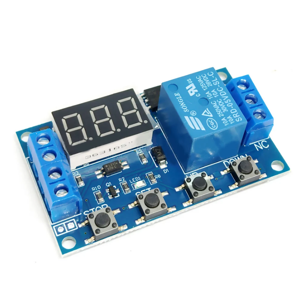 6-30V Verstelbare Relais Module Switch Trigger Vertraging Circuit Timer