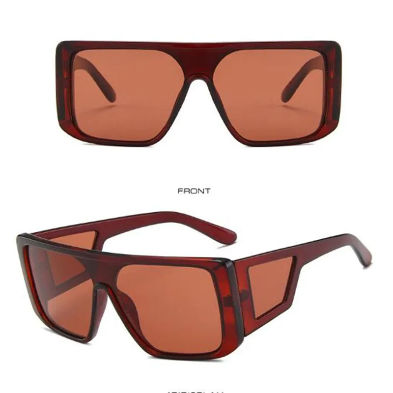 Men's and women's brand sunglasses Black quality glasses Conjoined sunglasses UV400 outdoor leisure sunglasses - Image 3