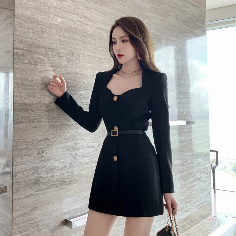 Hepburn style dress female autumn and winter base Polyester  Office Lady  Sheath  Knee-Length  Zippers