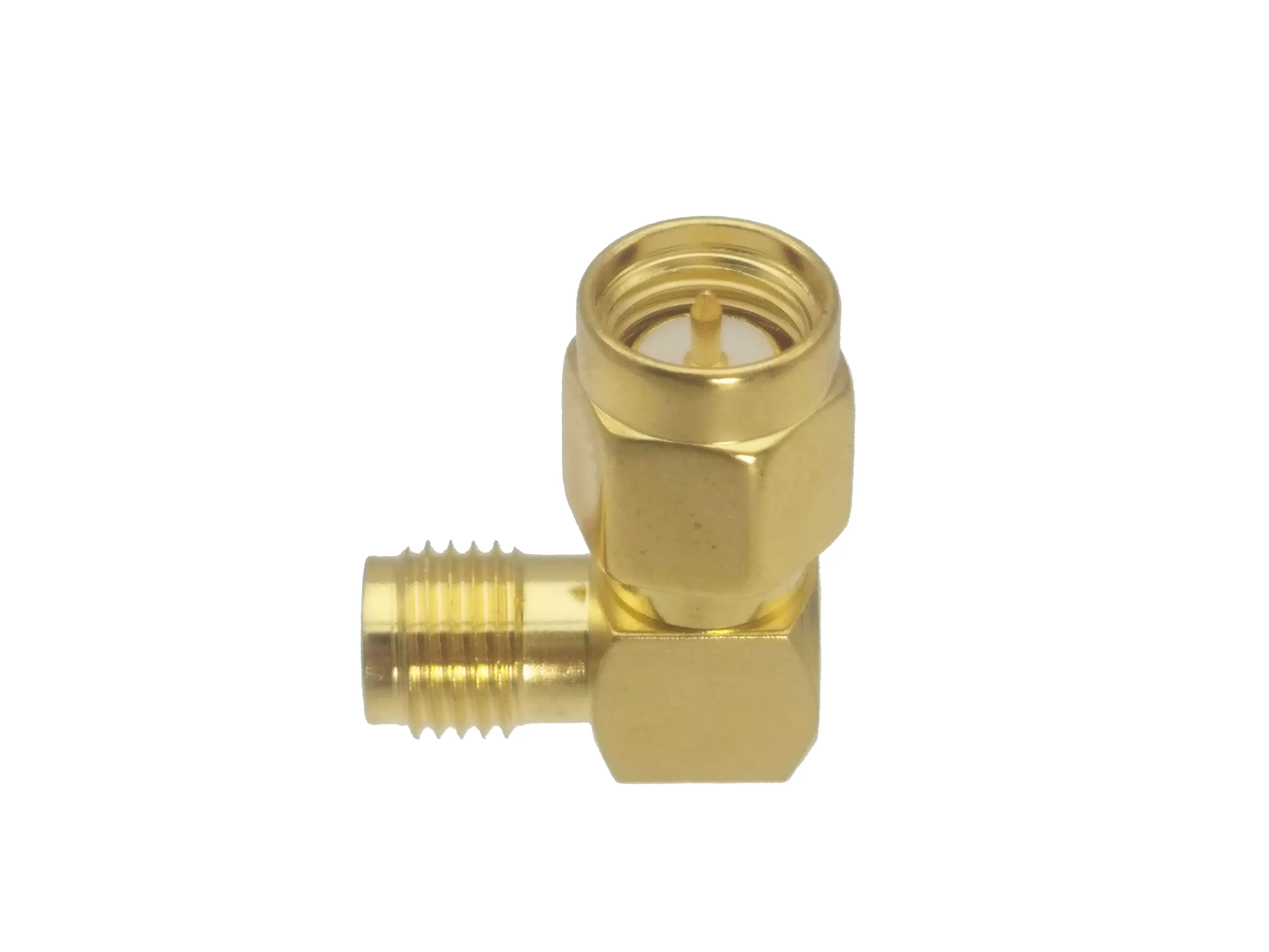 1Pcs SMA male PLUG to SMA female JACK right angle in series RF adapter connector For Radio Antenna, Amateur Radio 4G 50ohm