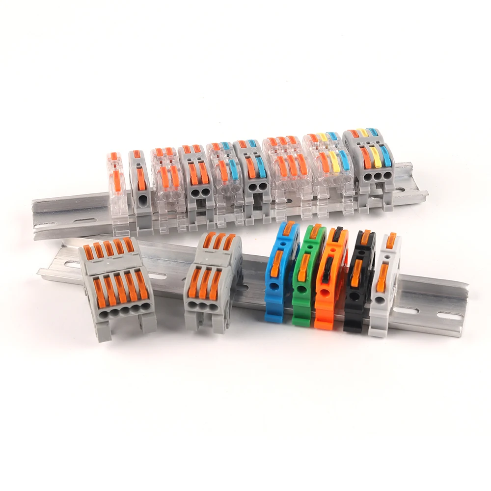 Wire Connector  Fast Universal Compact Din Rail Electric Cable LED Light Lamp Conector Wiring Conductor Terminal Block