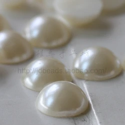 Craft Supply DIY ABS Pearl Half Round-Cabochons-Cab