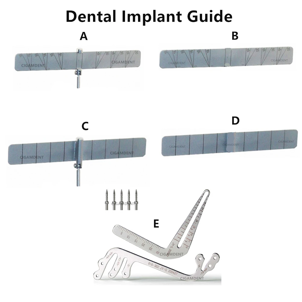 Dental Gauge Implant Locating Guide Surgical Planting Positioning Locator Dental Positioning Angle Ruler Guage Autoclavable