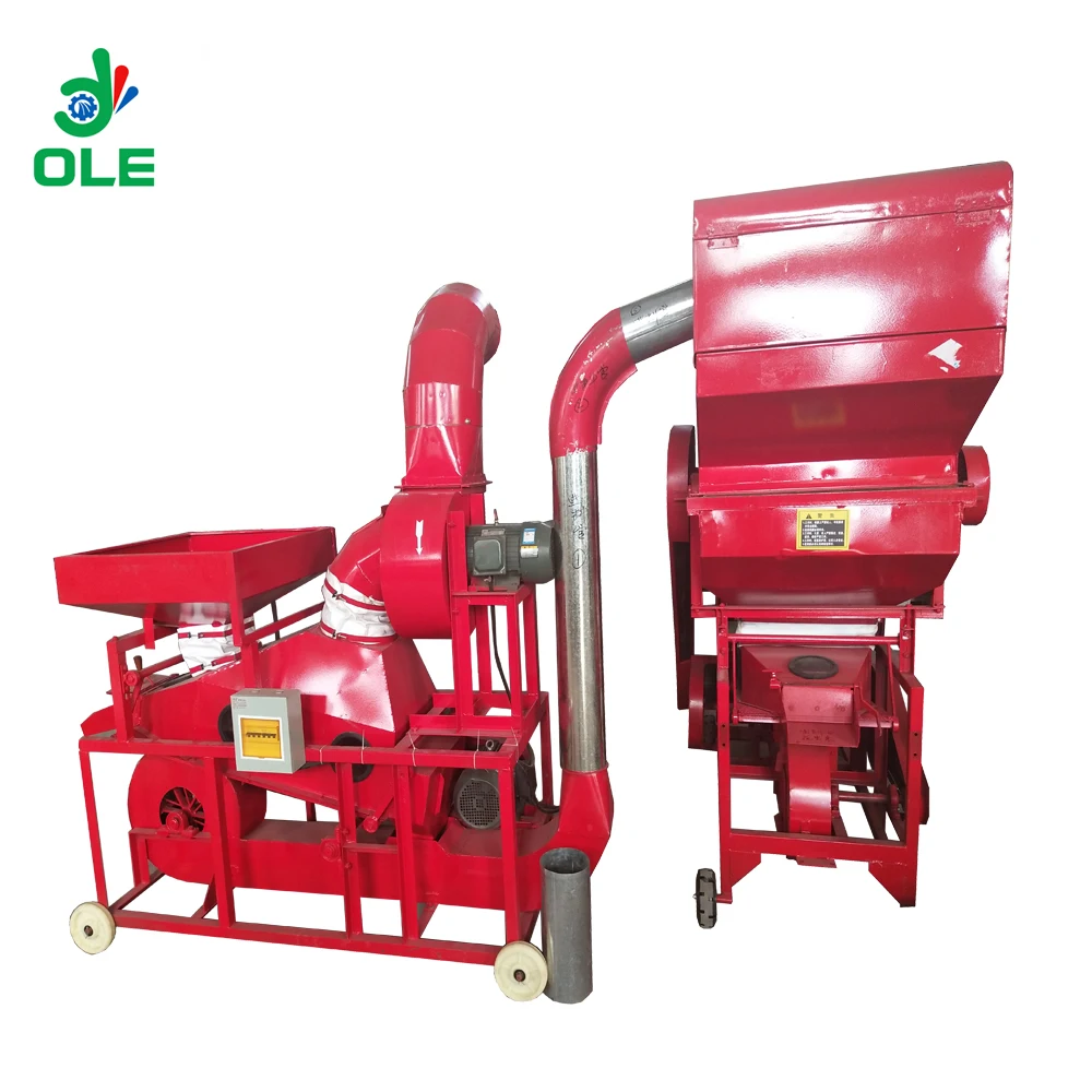 Combined Industrial Peanut Dehuller Sheller Machine