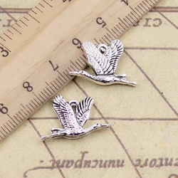 10pcs Charms Wild Goose Bird 20x14mm Tibetan Silver Color Pendants Antique Jewelry Making DIY Handmade Craft